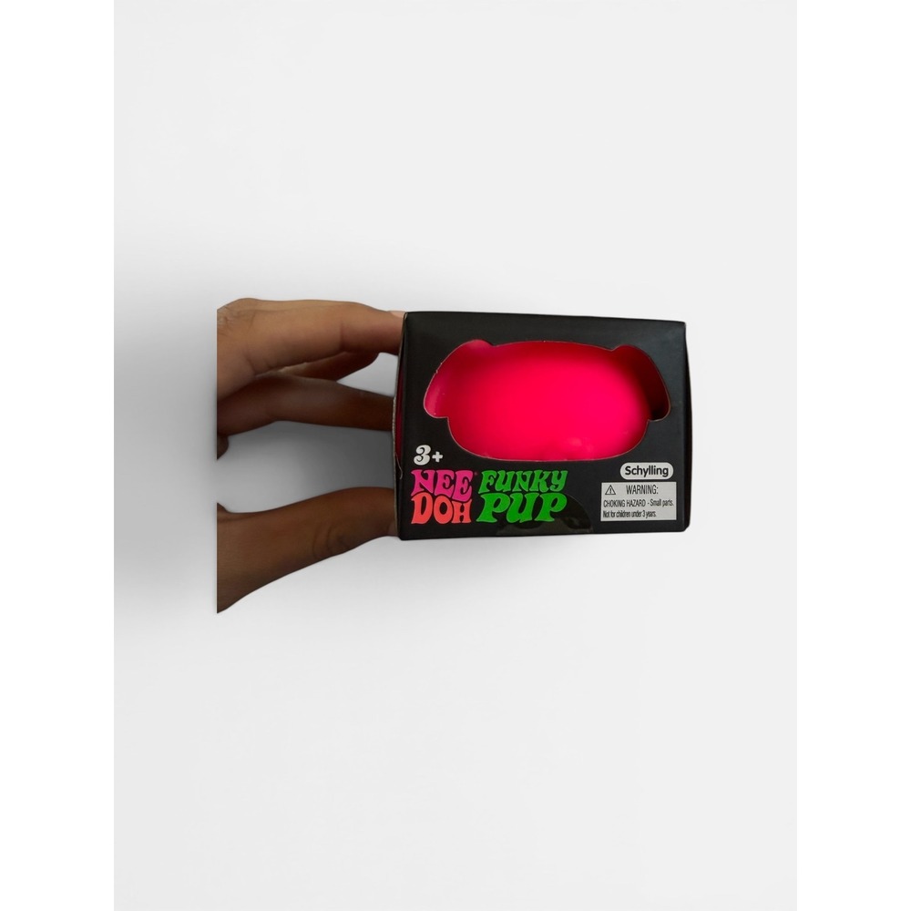 NeeDoh Funky Pup Pink NEW Sealed Schylling Squishy Dog Fidget Toy Rare